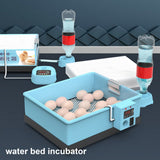 20-66 Eggs Incubator Brooder Bionic Waterbed Design Goose Duck Quail Pigeon Poultry Brooder Automatic Farm Hatchery Tool