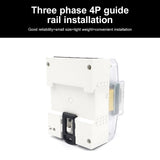 3 Phase 4 Wire Energy Meter 220/380V 5-80A Energy Consumption KWh Meter DIN Rail Installation Digital Electric Power Meter