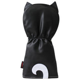 1 Set Golf Club Head Covers Cute Gift Cartoon for Driver Fairway Hybrid PU Leather Soft Golf Wood Headcovers Utility