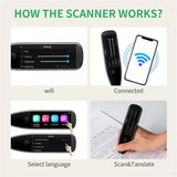 X5 Scanning Dictionary Pen 3.5 Inch Large Screen Smart Voice Text Scanning Translator Business Travel Device 112 Languages