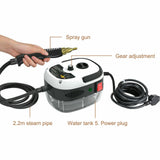 2500W Steam Cleaner for Home Handheld High Temp Steam Cleaner Portable High Pressure Cleaning Machine with Brush Heads 900ml