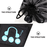 1PC Air Permeable Adjustable Handsfree Eye Mask Sleep Headphone for Travel Sleeping