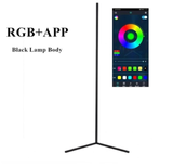 Nordic RGB Corner Floor Lamp Modern Simple LED Rod Floor Lamps for Living Room Bedroom Atmosphere Standing Indoor Light Fixtures