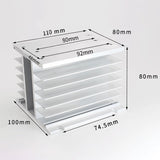 3 Phase Heat Sink 80X110X100mm for SSR Solid State Relay Aluminum Heatsink