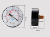0～-30inhg 0～-1bar 1/8BSPT Vacuum Manometer Mini Dial Dual Scale Dial Gauge Vacuum Pressure Meter Axial Digital Display Gauge