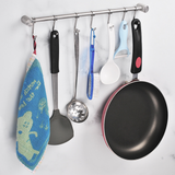 Wall-mounted Coat Hook Kitchen Bathroom Removable Practical Stainless Steel Hook Row Hook Clothes Towel Rack Wall Hook Pendant