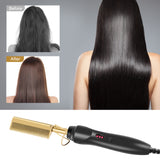 Hair Straightener Flat Irons Straightening Brush Hot Comb Hair Styler Corrugation Curling Iron Wet Dry Use Hair Curler Comb