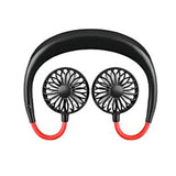 Wearable Lazy Sports Halter Fan Mini Hanging Neck Fan USB Rechargeable Cover Halter Sports Fan Air Cooler Outdoor