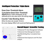 Nuclear Radiation Detector Geiger Counter Iodine-131 Reflective Lonization X-Ray Dosimeter Radiation Dose Alarm with Backlight