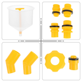1 Set Radiator Coolant Filling Funnel Kit Spill Free Coolant Filling Tool