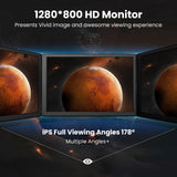 10.1 inch Capacitive Touchscreen Monitor for Raspberry Pi 1280 * 800 Portable IPS Display Plug and Play Monitor Compatible