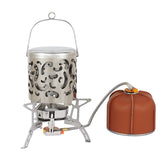 Mini Heater Stove Windshield Camping Gas Heater Stove Portable Warmer Heating Cover for Outdoor Backpacking Hiking