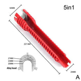 8 In 1 Multi Key Flume Magic Wrench Sink Plumbing Tools Magic Wrench 8 in 1 Multifunctional English Key Plumbing Wrench Tool