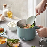 220V Electric Rice Cooker 1.2L Mini Stainless Steel Inner Portable Electric Hotpot Cooker Household Hot Pot Multi Cooker