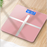 New small household weighing scale tempered glass electronic scale body scale USB charging weight scale