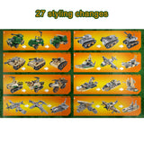 1078 pcs world war 2 Army figures Set troops Building Blocks Bricks Militaryed Tanks Robot Helicoptered Armored car Model Toys