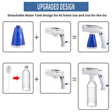 Portable Handheld Steamer for Clothes, 1600W Travel Steamer Iron Handy Foldable Fabric Wrinkle Remover,US Plug