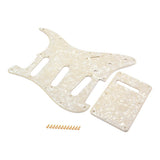 PVC Electric Guitar Pickguard Scratch Plate with Back Plate DIY