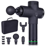 Massage Gun Percussion Deep Tissue Muscle Exercise Bosster Relief Pain Full Body Massage Slimming Shaping Device With 4 Heads