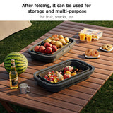 Multifunctional Folding Bucket Camping Basket Portable Outdoor Travel Beach BBQ Picnic Basket Food Fruit Water Car Storage Box