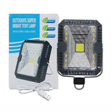 Portable LED Camping Lights 3 Mode Outdoor Tent Camping Lantern Solar Flashlights Lamp Solar+USB Rechargeable Hanging Lamps