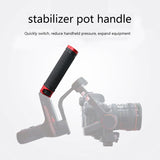 Camera Handheld Gimbal Stabilizer Quick Release Handle Grip for WEEBILL LAB/S Handgrip 1/4 Inch 3/8 Inch Mounting Hole Cold Shoe