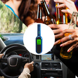 Rechargeable Breath Alcohol Tester LCD Digital Breathalyzer Blowing Alcohol Tester Hand-held Drunk Driving Detection Gauge