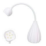Gel Polish Drying Lamp Angle Adjustable Portable Rechargeable Scratch Resistant UV LED Nail Lamp for Nail Art Academy for Home