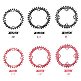 32T/34T/38T Bike Chainring 104mm BCD 4-bolt Bicycle Crank Ring Compatible with Single Speed