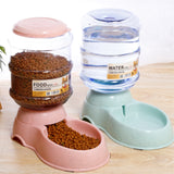 Pet Supplies 3.8L Large Capacity Pet Dog Cat Automatic Feeder Detachable Bowl Water Dispenser Food Feeding Device For Cat Dog