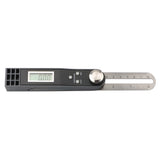 Stainless Steel Gauge Electronic Level Digital Protractor Sliding Angle Finder Battery Operated T Bevel Inclinometer 360 Degree