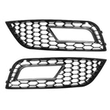 1 Pair Car Fog Light Grille Cover for Audi A4 B9 8K0807682K 8K0807681K 8KD 807 681B 8KD 807 682B Black Premium