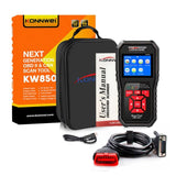 KONNWEI KW850 OBD2 Auto Diagnostic Scanner Universal OBD Car Diagnostic Tool ODB2 Check Engine Automotive Car Code Reader Black