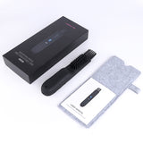 Beard Straightener for Men Faster Heated Rechargeable Beard Straightening Comb Electric Portable Men’s Hair Styling Brush
