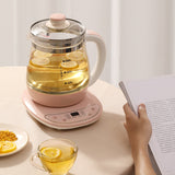 220V 1.6L Household Electric Health Preserving Pot Dessert Tea Porridge Stewing Cooking Machine Glass Kettle Multi Cooker