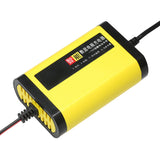 Car Motorcycle Charger 12V 2A Full Automatic 3 Stages Lead Acid AGM GEL Intelligent LCD Display