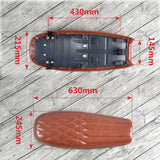 Black Seat Seat  Sattle For Cafe Racer  CB Suzuki GS Parts
