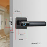 1Set Smart Electronic Door Lock Biometric Fingerprint Lock with Key for Home Kit PXPA