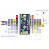 H ELTEC AUTOMATION WIFI ESP32 Development Board 0.96 Inch Blue OLED Display Bluetooth Internet of Things for Arduino