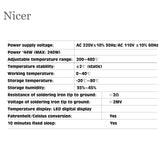 Tweezers Soldering Station 120W Heating Soldering Iron Welding Rework Stations LED Digital Display Cellphone Repair Solder Tools