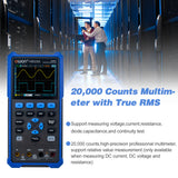 OWON HDS2202 3.5in Digital Oscilloscope Multimeter 200MHz 1GSa/s Dual Channels Oscilloscope True RMS 20000 Counts Multi Tester