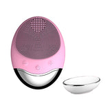 Electric Facial Brush Cleaner Silicone Waterproof bamboo charcoal Facial Cleansing Device Anion Imported Facial Spa Massager