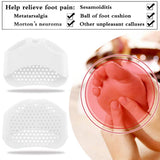6 Pairs Silicone Forefoot Pad Metatarsal Pads Ball Of Foot Cushions Support Gel Foot Cushion  for Reducing Forefoot Pain Callus