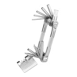 10 in 1 Multifunctional Bicycle Tire Repair Tools Kit Folding Multitool with Screwdriver Riding Cycling Equipment