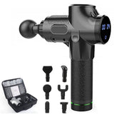 New Massage Gun Fascia Gun Deep Tissue Percussion Muscle Massager Gun For Pain Relief Slimming Shaping Massager With LCD Display