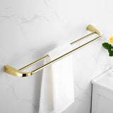 Bathroom Hardware Accessory Series Soild Brass Towel Rack Paper/Toilet Brush Holder Corner Shelf Robe Hooks Gold New Arrival