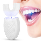U-Shaped Adult Electric Sonic Toothbrush Automatic Cleaning Toothbrush Oral Care Tool White Adult Type