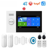 PG107 WiFi 4G 3G Alarm System for Home Security with PIR Wireless Solar Siren Support Tuya Remote Control
