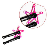 Litepro Folding Bike Crankset CNC For Brompton Ultralight 130BCD 170mm 14 16 Inch Bicycle Crankset Square Hole BMX Parts