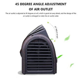 HAEGER-Personal Air Cooler, Mini Air Conditioner, 360 ° Rotating Cooler and Dual-Turbo Technology for Various Scenarios (Brown)